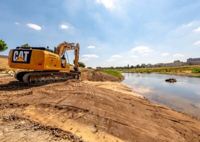 Renaturierung der Ems mit Stückenschneider